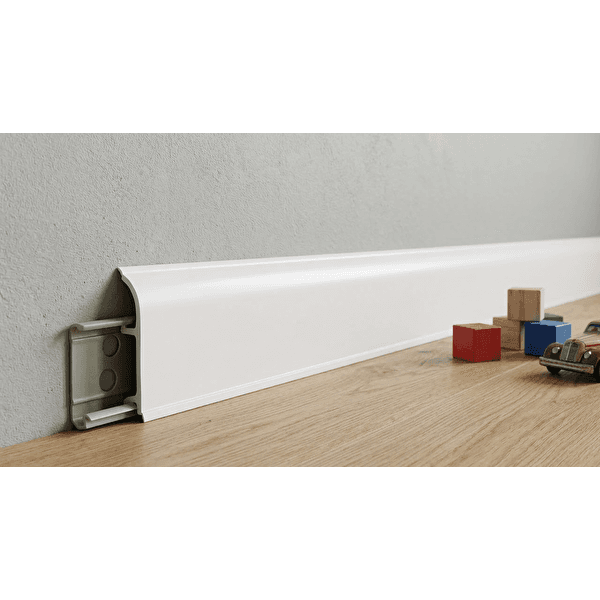 Suya Dayanıklı Beyaz Kompozit Süpürgelik 8 cm × 2,5 m — ürün görseli 1